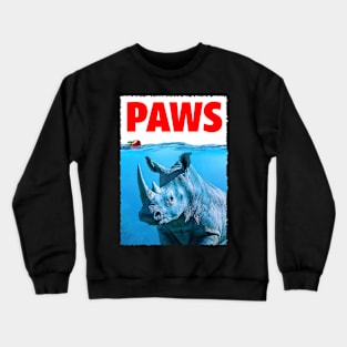 Safari Serenity Rhino PAWS, Stylish Tee for Wildlife Enthusiasts Crewneck Sweatshirt